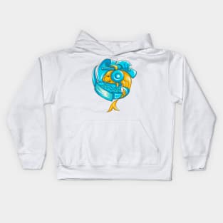 Zodiac Pisces Cartoon Cute Kids Hoodie